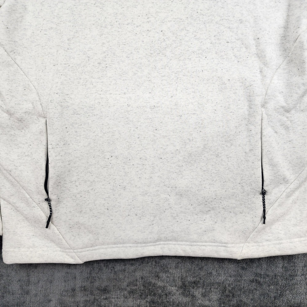 FLX Hoodie Recycled Polyester Blend Mens Large White Speckled Active Outdoor - Picture 13 of 13